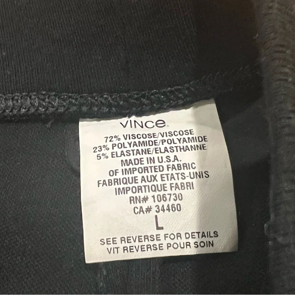 VINCE Women’s Viscose Blend Pencil Skirt Black Large Knee-Length Office